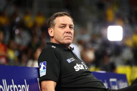 Alfred Gislason Manager THW Kiel Rhein Neckar Loewen vs. THW Kiel DKB Handball Bundesliga 13 10 2018 Photo Eibner Rhein Neckar Loewen vs. THW Kiel DKB Handball Bundesliga 13 10 2018 Mannheim Copyright: xEIBNER Alexander_Neisx EP_ANS