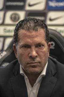 Photo Paola Garbuio LaPresse October 13, 2018 M9 Venezia store ,Mestre (ve), Italy soccer presentazione nuovo allenatore Venezia ,Walter Zenga In the pic:Walter Zenga venice new football mister ,joe tacopina  Copyright: xPaolaxGarbuio LaPressex