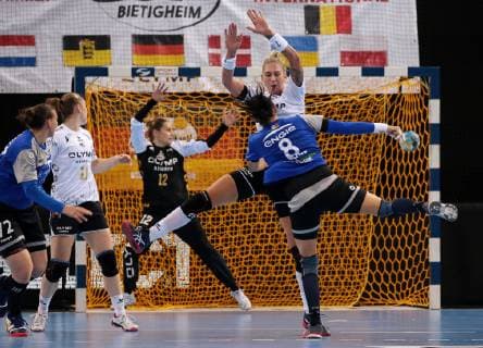 14 10 2018 Germany Bietigheim Handball Champions League Women Group Stage 2 Gameday League Season 2018 2019 SG BBM Bietigheim vs CSM Bucuresti v Cristina Georgiana Neagu CSM Luisa Schulze BBM
