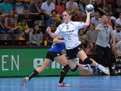 14 10 2018 Germany Bietigheim Handball Champions League Women Group Stage 2 Gameday League Season 2018 2019 SG BBM Bietigheim vs CSM Bucuresti Laura van der Heijden BBM