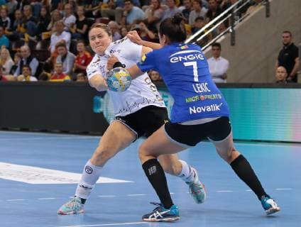 14 10 2018 Germany Bietigheim Handball Champions League Women Group Stage 2 Gameday League Season 2018 2019 SG BBM Bietigheim vs CSM Bucuresti v l Anna Loerper BBM Andrea Kekic CSM