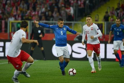 Fußball, Nations League, Polen - Italien Photo Alfredo Falcone - LaPresse14 10 2018 Katowice (Poland SoccerPolonia - ItaliaNations League 2019 - Slasky Stadium of KatowiceIn the pic:verratti  Copyright: xALFREDOxFALCONEx