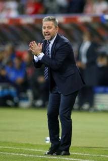 Fußball, Nations League, Polen - Italien CHORZOW STADION SLASKI 14.10.2018 LIGA NARODOW PILKA NOZNA POLSKA (BIALO-CZERWONE) - WLOCHY (NIEBIESKO-BIALE) NZ Jerzy Brzeczek trener Polski Head Coach . FOT TOMASZ WANTULA NEWSPIX.PL CHORZOW 14.10.2018 FOOTBALL MEN S LEAGUE OF NATIONS POLAND - ITALY TOMASZ WANTULA NEWSPIX.PL --- Newspix.pl  181014WAN012