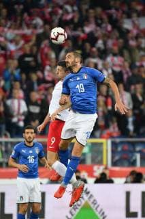 Fußball, Nations League, Polen - Italien Photo Alfredo Falcone - LaPresse14 10 2018 Katowice (Poland SoccerPolonia - ItaliaNations League 2019 - Slasky Stadium of KatowiceIn the pic:bonucci  Copyright: xAlfredoxFalconex-xLaPressex