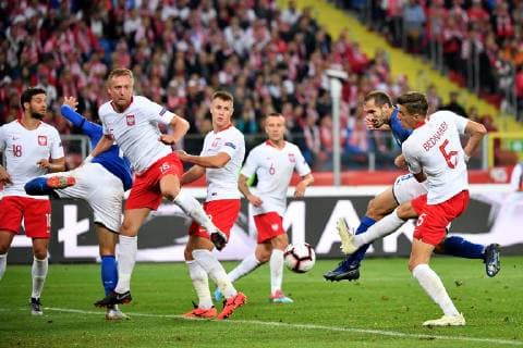 Fußball, Nations League, Polen - Italien Photo Alfredo Falcone - LaPresse14 10 2018 Katowice (Poland SoccerPolonia - ItaliaNations League 2019 - Slasky Stadium of KatowiceIn the pic:chiellini  Copyright: xALFREDOxFALCONEx