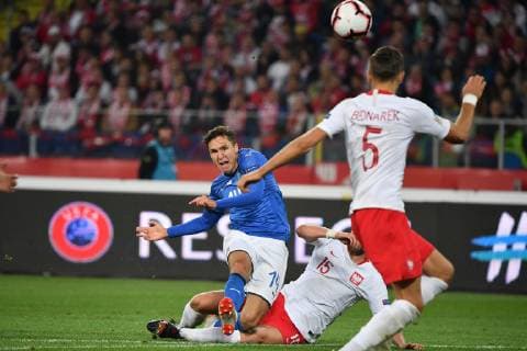 Fußball, Nations League, Polen - Italien Photo Alfredo Falcone - LaPresse14 10 2018 Katowice (Poland SoccerPolonia - ItaliaNations League 2019 - Slasky Stadium of KatowiceIn the pic:chiesa  Copyright: xAlfredoxFalconex-xLaPresse ALFREx
