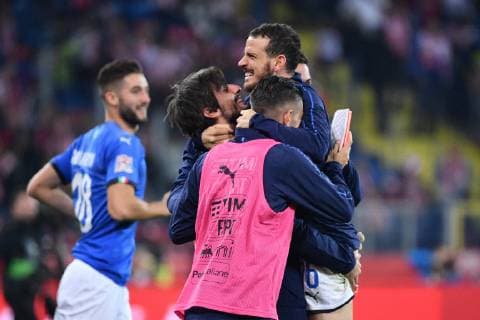 Fußball, Nations League, Polen - Italien Photo Alfredo Falcone - LaPresse14 10 2018 Katowice (Poland SoccerPolonia - ItaliaNations League 2019 - Slasky Stadium of KatowiceIn the pic:florenzi  Copyright: xAlfredoxFalconex-xLaPresse ALFREx