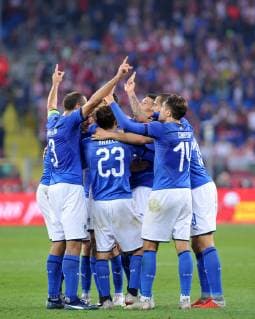 Fußball, Nations League, Polen - Italien 2018.10.14 Chorzow Pilka nozna UEFA Liga Narodow Polska - Wlochy N z Christiano Biraghi celebrates scoring a goal, bramka, radosc Foto Rafal Rusek PressFocus 2018.10.14 Chorzow Football UEFA Nations League Poland - Italy Christiano Biraghi celebrates scoring a goal, bramka, radosc Credit: Rafal Rusek PressFocus NEWSPIX.PL --- Newspix.pl  20181014PF_RR200