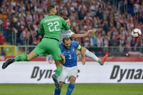 The 2018 19 UEFA Nations League match Poland vs Italy The 2018 19 UEFA Nations League match Poland vs Italy on October 14, 2018 in Chorzow, Poland. In the  EN_01344078_0147