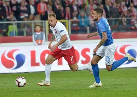 The 2018 19 UEFA Nations League match Poland vs Italy The 2018 19 UEFA Nations League match Poland vs Italy on October 14, 2018 in Chorzow, Poland. In the  EN_01344078_0170