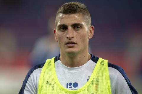 October 14, 2018 - Chorzow, Poland - Marco Veratti of Italy during the UEFA Nations League A match between Poland and Italy at Silesian Stadium in Chorzow, Poland on October 14, 2018 Poland v Italy-UEFA Nations league  - ZUMAn230 20181014_zaa_n230_723 Copyright: xAndrewxSurmax