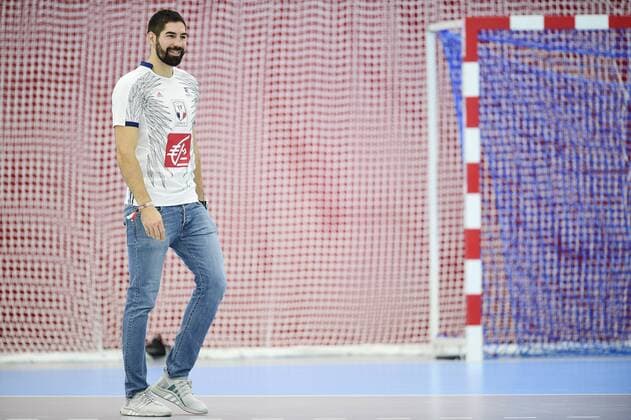 Nikola Karabatic HANDBALL : Equipes de France des Legendes - Handball 2008 vs Football 1998 - Creteil - 15 10 2018 JBAutissier Panoramic 