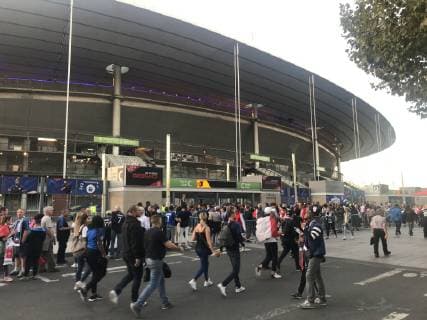 Fans at the Stade de France 16 10 2018 France vs Germany 4 Matchday UEFA Nations League Stade de France DISCLAIMER DFB regulations prohibit any use of images as image sequences and or quasi video