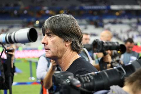 National coach Joachim Loew Germany Germany in the spotlight of media interest in his game of fate 16 10 2018 France vs Germany 4 Gameday UEFA Nations League Stade de France DISCLAIMER DFB regulations prohibit any use of images as image sequences and or quasi video