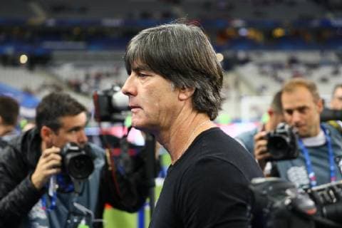 National coach Joachim Loew Germany Germany in the spotlight of media interest in his game of fate 16 10 2018 France vs Germany 4 Gameday UEFA Nations League Stade de France DISCLAIMER DFB regulations prohibit any use of images as image sequences and or quasi video