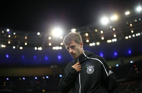 16 10 2018 Soccer UEFA Nations League Group 1 Gameday 4 France Germany at Stade de France Paris Thomas Müller Germany DFL and DFB regulations prohibit any use of photographs