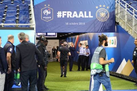 National coach Joachim Loew Germany Germany disappears in the dressing room 16 10 2018 France vs Germany 4 Gameday UEFA Nations League Stade de France DISCLAIMER DFB regulations prohibit any use of photographs
