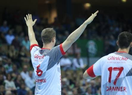 16 10 2018 xfgx Handball DHB Cup HSG Wetzlar MT Melsungen emspor v l rejoicing at Nr 6 Finn Lemke MT Melsungen DFL DFB REGULATIONS PROHIBIT ANY USE OF PHOTOGRAPHS as IMAGE SEQUENCES and or QUASI VIDEO