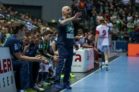 Germany Wetzlar Rittal Arena 16 10 2018 Handball 1 DKB Bundesliga DHB Cup Round of 16 HSG Wetzlar MT Melsungen Coach Kai Wandschneider HSG Wetzlar Copyright: HMBxMedia ThomasxJäger