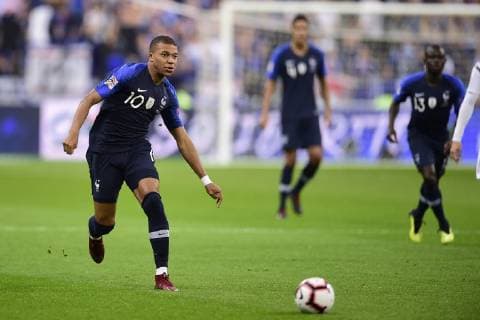 Fußball, Nations League, Frankreich - Deutschland Kylian Mbappe (France) FOOTBALL : France vs Allemagne - Ligue des Nations UEFA - St Denis - 16 10 2018 JBAutissier Panoramic 