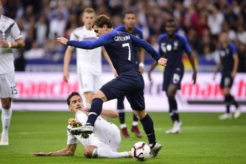 Fußball, Nations League, Frankreich - Deutschland Antoine Griezmann (France) FOOTBALL : France vs Allemagne - Ligue des Nations UEFA - St Denis - 16 10 2018 JBAutissier Panoramic 