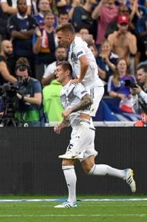 Soccer Men Season 2018 19 Nations League 4 Gameday International Friendlies in Saint Denis France Germany Jubilation after 0 1 Toni Kroos Nr 8 Germany Joshua Kimmich Nr 18 Germany 16 10 2018 Copyright: xMatthiasxKochx