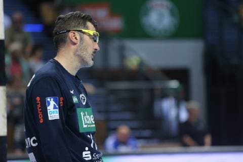 16 10 2018 xfgx Handball DHB Cup HSG Wetzlar MT Melsungen emspor v No. 76 Nikola Marinovic HSG Wetzlar disappointed DFL DFB REGULATIONS PROHIBIT ANY USE OF PHOTOGRAPH as IMAGE SEQUENCES and or QUASI VIDEO