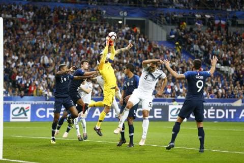 Arret Hugo Lloris (France) FOOTBALL : France vs Allemagne - Ligue des Nations - 16 10 2018 GwendolineLeGoff Panoramic 