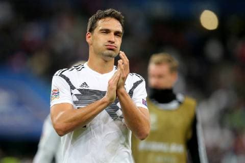 Mats Hummels Germany after the defeat UEFA Nations League 2018 19 France vs Germany France vs Germany UEFA Nations League 2018 19 Football 16 10 2018 Paris Copyright: xEIBNER HarryxLangerx EP_HLR