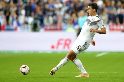 Mats Hummels Germany UEFA Nations League 2018 19 France vs Germany France vs Germany UEFA Nations League 2018 19 Football 16 10 2018 Paris Copyright: xEIBNER HarryxLangerx EP_HLR