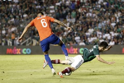 October 16 2018 EUM20181016DEP16 JPG QUERETARO Qro SoccerFutbol National Team Actions of the friendly match of the Mexican national teams against Chile at the Corregidora stadium on the night of Tuesday, October 16, 2018 Photo Agency UNIVERSALAgustin SalinasRCC Latin News October 16 2018  - ZUMAu78_ 20181016_zaf_u78_089 Copyright: xElxUniversalx