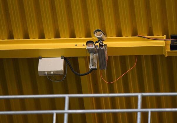15 10 2018 Soccer GER Season 2018 2019 Test match Alemannia Aachen Borussia Dortmund 0 4 surveillance cameras in the Tivoli stadium in Aachen Team2