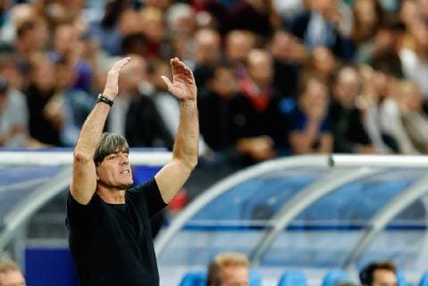 Paris France 16 10 2018 UEFA Nations League League A Group 1 France Germany Manager Joachim Loew GER gestures gestured DeFodi048