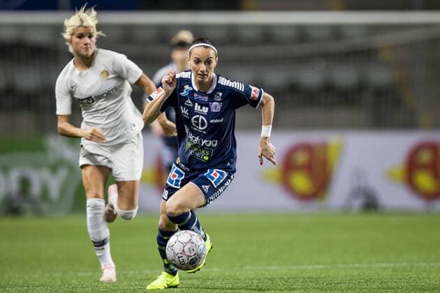 181017 Linköping Kosovare Asllani during the final final of the Champions League between Linköping and Paris Saint Germain on October 17, 2018 in Linköping  Copyright: PETERxHOLGERSSON BB181017PH004