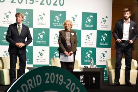 Presentation of the Davis Cup in Madrid Madrid Spain 17 10 18 Gerard Pique Presentation of Davis Cup in Madrid  xx xx