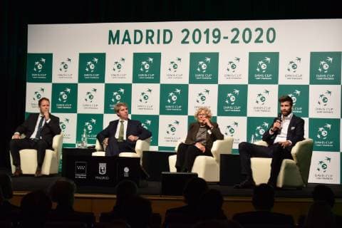 Presentation of the Davis Cup in Madrid Madrid Spain 17 10 18 Manuela Carmena Presentation of Davis Cup in Madrid  xx xx