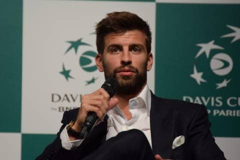 Presentacion de la Copa Davis and Madrid Madrid Spain 17 10 18 Gerard Pique Presentation of Davis Cup in Madrid  xx xx