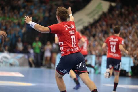 SG Flensburg Handewitt vs SC Magdeburg Handball DHB Pokal Round of 16 17 10 18 Jubel Torjubel at Lasse Svan Hansen SG Flensburg Handewitt 11 xmmkx
