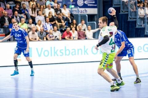 DHB Pokal VfL Gummersbach FRESH ON Goeppingen 17 10 2018 SCHWALBE arena Gummersbach Kresimir Kozina 44 Fresh On Goeppingen DHB Cup VfL Gummersbach SG BBM Bietigheim Gummersbach Schwalbe arena