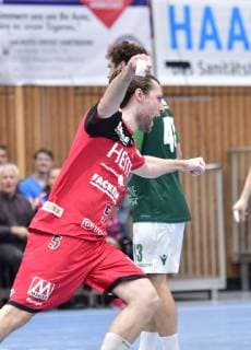 17 10 2018 Handball DHB Pokal Eighth finals season 2018 2019 DJK Rimpar Wolves HC Erlangen HCE OGo Johannes Sellin 5 HC Erlangen HCE Torjubel Cheers Joy