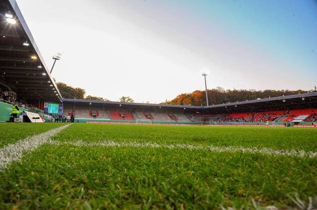 Feature View into the Voith Arena Germany Heidenheim 16 10 2018 Sport Soccer U21 National Team European Championship Qualification Germany vs Ireland Voith Arena DFL DFB REGULATIONS PROHIBIT ANY USE OF PHOTOGRAPH AS IMAGE SEQUENCES AND OR QUASI VIDEO