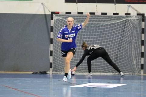 Torjubel at Angela Steenbakkers HSG Blomberg Lippe 13 HSG Blomberg Lippe vs Thueringer HC Handball 1 Women Bundesliga 17 10 2018 HSG Blomberg Lippe vs Thueringer HC Handball 1 Bundesliga Women 17 10 2018 Blomberg Copyright: xEIBNER JanxStrohdiekx EP_JSK