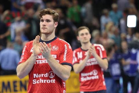 SG Flensburg Handewitt vs SC Magdeburg Handball DHB Cup Round of 16 17 10 18 Johannes Golla SG Flensburg Handewitt 04 is sad xmmkx