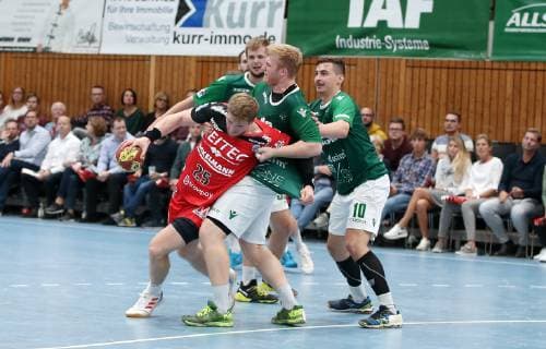 Jan Schäffer HC Erlangen Michael Schulz DJK Rimpar Wolves Patrick Gempp DJK Rimpar Wolves Lukas Böhm DJK Rimpar Wolves DHB Pokal Eighth finals DJK Rimpar Wölfe HC Erlangen xfsx
