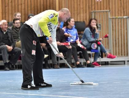 17 10 2018 Handball DHB Pokal Eighth finals season 2018 2019 DJK Rimpar Wolves HC Erlangen HCE OGo Gorazd Skof 12 HC Erlangen HCE wipes ground