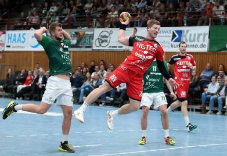 Michael Schulz DJK Rimpar Wolves Jan Schäffer HC Erlangen Felix Karle DJK Rimpar Wolves Nikolai Link HC Erlangen DHB Cup Eighth finals DJK Rimpar Wölfe HC Erlangen xfsx