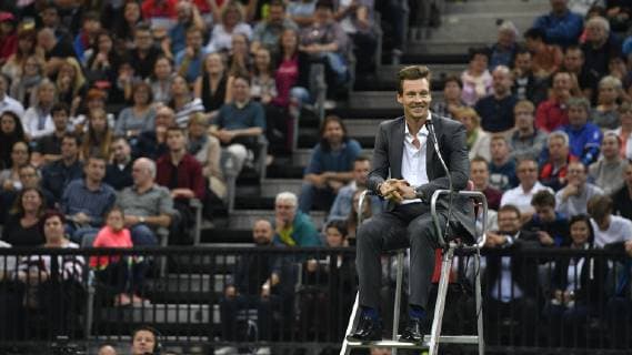 Tomas Berdych is seen during the farewell party of Czech tennis player Radek Stepanek ending his career in Prague, Czech Republic, October 18, 2018. (CTKxPhoto MichalxKamaryt). CTKPhotoP201810180965401  _KMT3303