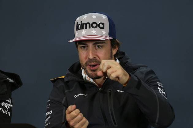Photo4 LaPresse 18 10 2018 Austin, USA Grand Prix Formula One USA 2018 In the pic: Official Fia press conference PK Pressekonferenz Fernando Alonso (ESP) McLaren Renault MCL33  Copyright: xPhoto4 LaPressex