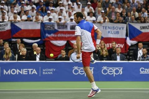 Czech tennis player Radek Stepanek is seen during the farewell party ending his career in Prague, Czech Republic, October 18, 2018. (CTKxPhoto MichalxKamaryt). CTKPhotoP201810180946901  _KMT3155