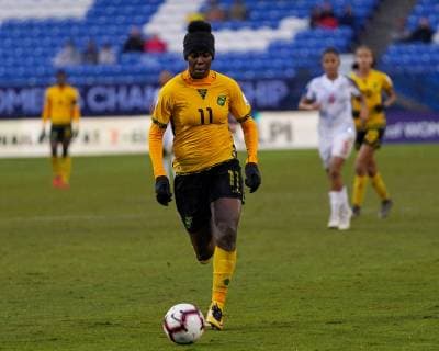October 18, 2018 - Frisco, Texas, United States - Frisco - OCTOBER 17: 2018.Khadija Shaw of Jamaica.During Concacaf Women s Championship 3rd and 4th place match between Panama against Jamaica at Toyota Stadium, Frisco on October 17, 2018 Panama v Jamaica: Third Place Match - CONCACAF Women s Championship  - ZUMAn230 20181018_zaa_n230_234 Copyright: xActionxFotoxSportx